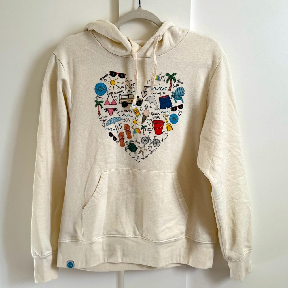 3 🌞A Hoodie Sweatshirt Crewneck Recycled Plastic Bottles Heart ❤️ Shaped Summer